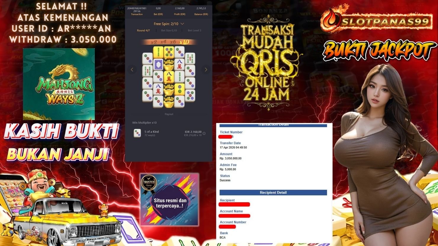 SLOTPANAS99 JACKPOT SLOT MAHJONG WAYS 2